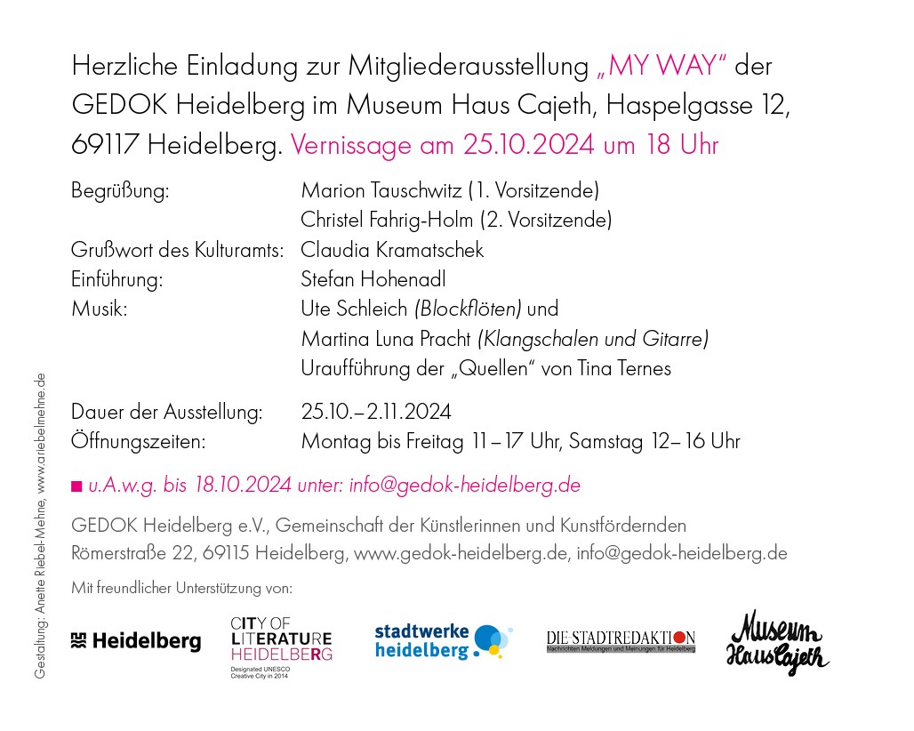 Einladungskarte Haus Cajeth 2024 10 31 My way