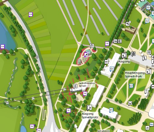 LandART im Lageplan Buga23