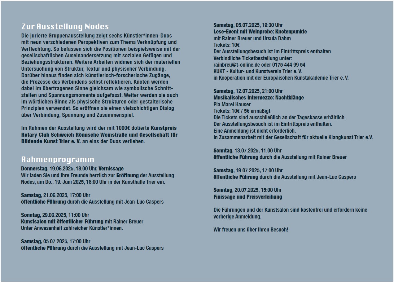 Nodes Rahmenprogramm