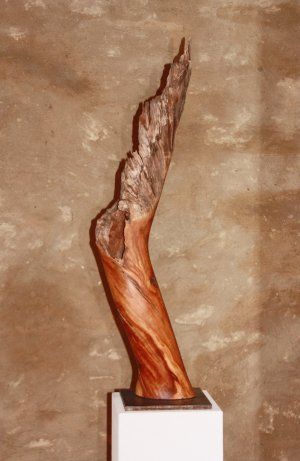 Holz-Skulptur von Babara Guthy: Flügel