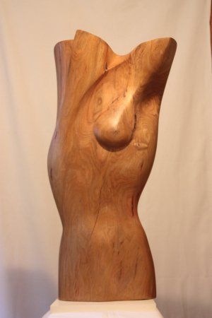 Holz-Skulptur von Babara Guthy: Amazonenflügel